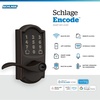 image:imageSchlage Encode Smart WiFi Lock with Lever Handle Touchscreen Keypad Keyless Entry Door Lock App Control Alexa Google Home and Airbnb Compatible Satin Nickel FE789WB CEN 619 LATAged Bronze