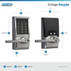 image:imageSchlage Encode Smart WiFi Lock with Lever Handle Touchscreen Keypad Keyless Entry Door Lock App Control Alexa Google Home and Airbnb Compatible Satin Nickel FE789WB CEN 619 LATBright Chrome