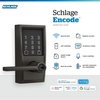 image:imageSchlage Encode Smart WiFi Lock with Lever Handle Touchscreen Keypad Keyless Entry Door Lock App Control Alexa Google Home and Airbnb Compatible Satin Nickel FE789WB CEN 619 LATBlack Stainless