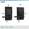 image:imageSchlage Encode Smart WiFi Lock with Lever Handle Touchscreen Keypad Keyless Entry Door Lock App Control Alexa Google Home and Airbnb Compatible Satin Nickel FE789WB CEN 619 LATMatte Black