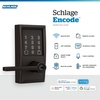 image:imageSchlage Encode Smart WiFi Lock with Lever Handle Touchscreen Keypad Keyless Entry Door Lock App Control Alexa Google Home and Airbnb Compatible Satin Nickel FE789WB CEN 619 LATAged Bronze