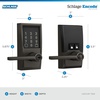 image:imageSchlage Encode Smart WiFi Lock with Lever Handle Touchscreen Keypad Keyless Entry Door Lock App Control Alexa Google Home and Airbnb Compatible Satin Nickel FE789WB CEN 619 LATBlack Stainless