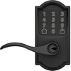 image:imageSchlage Encode Smart WiFi Lock with Lever Handle Touchscreen Keypad Keyless Entry Door Lock App Control Alexa Google Home and Airbnb Compatible Satin Nickel FE789WB CEN 619 LATMatte Black