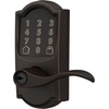 image:imageSchlage Encode Smart WiFi Lock with Lever Handle Touchscreen Keypad Keyless Entry Door Lock App Control Alexa Google Home and Airbnb Compatible Satin Nickel FE789WB CEN 619 LATAged Bronze