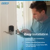image:imageSchlage Encode Smart WiFi Lock with Lever Handle Touchscreen Keypad Keyless Entry Door Lock App Control Alexa Google Home and Airbnb Compatible Satin Nickel FE789WB CEN 619 LATMatte Black