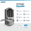 image:imageSchlage Encode Smart WiFi Lock with Lever Handle Touchscreen Keypad Keyless Entry Door Lock App Control Alexa Google Home and Airbnb Compatible Satin Nickel FE789WB CEN 619 LATBright Chrome