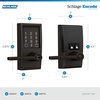 image:imageSchlage Encode Smart WiFi Lock with Lever Handle Touchscreen Keypad Keyless Entry Door Lock App Control Alexa Google Home and Airbnb Compatible Satin Nickel FE789WB CEN 619 LATAged Bronze