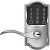 image:imageSchlage Encode Smart WiFi Lock with Lever Handle Touchscreen Keypad Keyless Entry Door Lock App Control Alexa Google Home and Airbnb Compatible Satin Nickel FE789WB CEN 619 LATBright Chrome