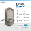 image:imageSchlage Encode Smart WiFi Lock with Lever Handle Touchscreen Keypad Keyless Entry Door Lock App Control Alexa Google Home and Airbnb Compatible Satin Nickel FE789WB CEN 619 LATSatin Nickel