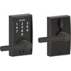 image:imageSchlage Touch Camelot Electronic Lock with Lever Handle Touchscreen Keypad Keyless Front Door Entry Satin Nickel FE695 CAM 619 FLAAged Bronze