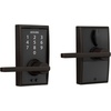 image:imageSchlage Touch Camelot Electronic Lock with Lever Handle Touchscreen Keypad Keyless Front Door Entry Satin Nickel FE695 CAM 619 FLAAged Bronze