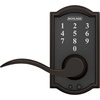image:imageSchlage Touch Camelot Electronic Lock with Lever Handle Touchscreen Keypad Keyless Front Door Entry Satin Nickel FE695 CAM 619 FLAAged Bronze