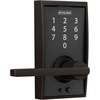 image:imageSchlage Touch Camelot Electronic Lock with Lever Handle Touchscreen Keypad Keyless Front Door Entry Satin Nickel FE695 CAM 619 FLAAged Bronze