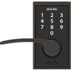image:imageSchlage Touch Camelot Electronic Lock with Lever Handle Touchscreen Keypad Keyless Front Door Entry Satin Nickel FE695 CAM 619 FLAAged Bronze