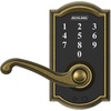 image:imageSchlage Touch Camelot Electronic Lock with Lever Handle Touchscreen Keypad Keyless Front Door Entry Satin Nickel FE695 CAM 619 FLAAntique Brass