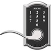 image:imageSchlage Touch Camelot Electronic Lock with Lever Handle Touchscreen Keypad Keyless Front Door Entry Satin Nickel FE695 CAM 619 FLABright Chrome