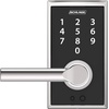 image:imageSchlage Touch Camelot Electronic Lock with Lever Handle Touchscreen Keypad Keyless Front Door Entry Satin Nickel FE695 CAM 619 FLABright Chrome