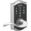 image:imageSchlage Touch Camelot Electronic Lock with Lever Handle Touchscreen Keypad Keyless Front Door Entry Satin Nickel FE695 CAM 619 FLABright Chrome