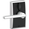 image:imageSchlage Touch Camelot Electronic Lock with Lever Handle Touchscreen Keypad Keyless Front Door Entry Satin Nickel FE695 CAM 619 FLABright Chrome