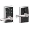image:imageSchlage Touch Camelot Electronic Lock with Lever Handle Touchscreen Keypad Keyless Front Door Entry Satin Nickel FE695 CAM 619 FLABright Chrome