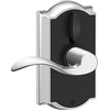 image:imageSchlage Touch Camelot Electronic Lock with Lever Handle Touchscreen Keypad Keyless Front Door Entry Satin Nickel FE695 CAM 619 FLABright Chrome