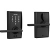 image:imageSchlage Touch Camelot Electronic Lock with Lever Handle Touchscreen Keypad Keyless Front Door Entry Satin Nickel FE695 CAM 619 FLAMatte Black