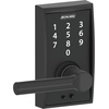 image:imageSchlage Touch Camelot Electronic Lock with Lever Handle Touchscreen Keypad Keyless Front Door Entry Satin Nickel FE695 CAM 619 FLAMatte Black