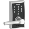 image:imageSchlage Touch Camelot Electronic Lock with Lever Handle Touchscreen Keypad Keyless Front Door Entry Satin Nickel FE695 CAM 619 FLASatin Chrome