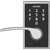 image:imageSchlage Touch Camelot Electronic Lock with Lever Handle Touchscreen Keypad Keyless Front Door Entry Satin Nickel FE695 CAM 619 FLASatin Chrome