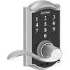 image:imageSchlage Touch Camelot Electronic Lock with Lever Handle Touchscreen Keypad Keyless Front Door Entry Satin Nickel FE695 CAM 619 FLASatin Chrome