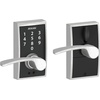image:imageSchlage Touch Camelot Electronic Lock with Lever Handle Touchscreen Keypad Keyless Front Door Entry Satin Nickel FE695 CAM 619 FLASatin Chrome