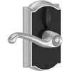 image:imageSchlage Touch Camelot Electronic Lock with Lever Handle Touchscreen Keypad Keyless Front Door Entry Satin Nickel FE695 CAM 619 FLASatin Chrome