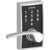 image:imageSchlage Touch Camelot Electronic Lock with Lever Handle Touchscreen Keypad Keyless Front Door Entry Satin Nickel FE695 CAM 619 FLASatin Chrome