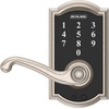 image:imageSchlage Touch Camelot Electronic Lock with Lever Handle Touchscreen Keypad Keyless Front Door Entry Satin Nickel FE695 CAM 619 FLASatin Nickel