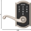 image:imageSchlage Touch Camelot Electronic Lock with Lever Handle Touchscreen Keypad Keyless Front Door Entry Satin Nickel FE695 CAM 619 FLASatin Nickel