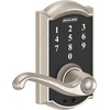 image:imageSchlage Touch Camelot Electronic Lock with Lever Handle Touchscreen Keypad Keyless Front Door Entry Satin Nickel FE695 CAM 619 FLASatin Nickel