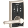 image:imageSchlage Touch Camelot Electronic Lock with Lever Handle Touchscreen Keypad Keyless Front Door Entry Satin Nickel FE695 CAM 619 FLASatin Nickel