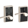 image:imageSchlage Touch Camelot Electronic Lock with Lever Handle Touchscreen Keypad Keyless Front Door Entry Satin Nickel FE695 CAM 619 FLASatin Nickel