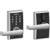 image:imageSchlage Touch Century Lock with Elan Lever Satin Chrome FE695 CEN 626 ELA