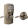 image:imageSchlage Camelot Keypad Lock with Lever Handle Electronic Keyless Door Entry AutoLock Enabled Antique Brass FE575 CAM 609 ACCAntique Pewter