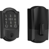image:imageSchlage Encode Plus Smart WiFi Lock for Front Door Keyless Entry Deadbolt Unlock with Apple Watch Builtin WiFi and App Control Easy Install Alexa amp Apple HomeKit Compatible Matte BlackMatte Black