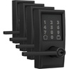 image:imageSchlage Encode Smart WiFi Lock with Lever Handle Touchscreen Keypad Keyless Entry Door Lock App Control Alexa Google Home and Airbnb Compatible Satin Nickel FE789WB CEN 619 LATMatte Black