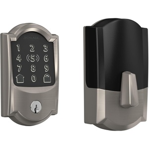 image:imageSchlage Encode Plus Smart WiFi Lock for Front Door Keyless Entry Deadbolt Unlock with Apple Watch Builtin WiFi and App Control Easy Install Alexa amp Apple HomeKit Compatible Matte BlackSatin Nickel