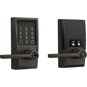 image:imageSchlage Encode Smart WiFi Lock with Lever Handle Touchscreen Keypad Keyless Entry Door Lock App Control Alexa Google Home and Airbnb Compatible Satin Nickel FE789WB CEN 619 LATBlack Stainless