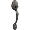 image:imageSCHLAGE Plymouth Front Entry Handle Flair RightHanded Interior Lever Aged Bronze FE285 PLY 716 FLA RHAntique Pewter