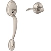 image:imageSCHLAGE Plymouth Front Entry Handle Flair RightHanded Interior Lever Aged Bronze FE285 PLY 716 FLA RHSatin Nickel