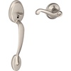 image:imageSCHLAGE Plymouth Front Entry Handle Flair RightHanded Interior Lever Aged Bronze FE285 PLY 716 FLA RHSatin Nickel