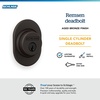 image:imageSchlage B60 RMN 716 Deadbolt with Remsen Trim Keyed 1 Side Highest Residential Security Aged Bronze