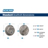 image:imageSchlage B60N605 Bright BrassSatin Chrome