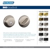 image:imageSchlage B60N605 Bright BrassSatin Chrome
